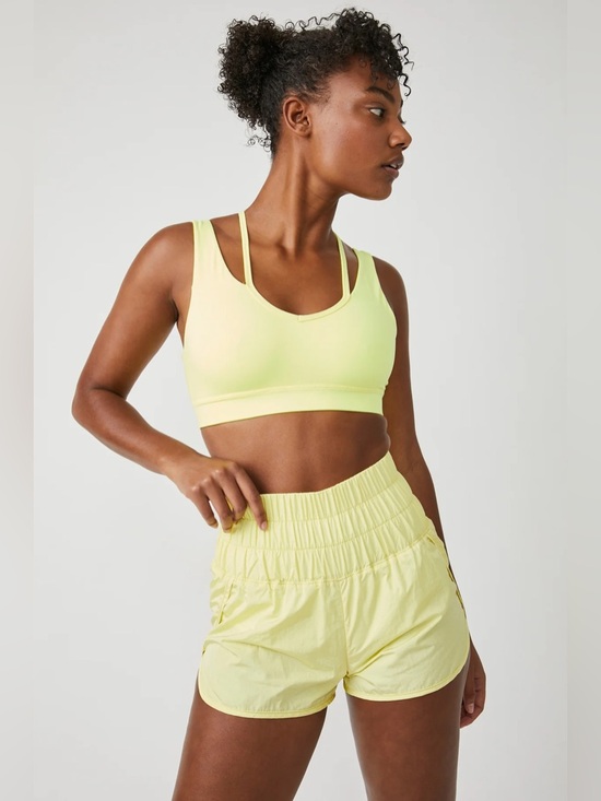 FP Movement by Free People Pants - FP Movement by Free People Neon Lemon Athletic Shorts